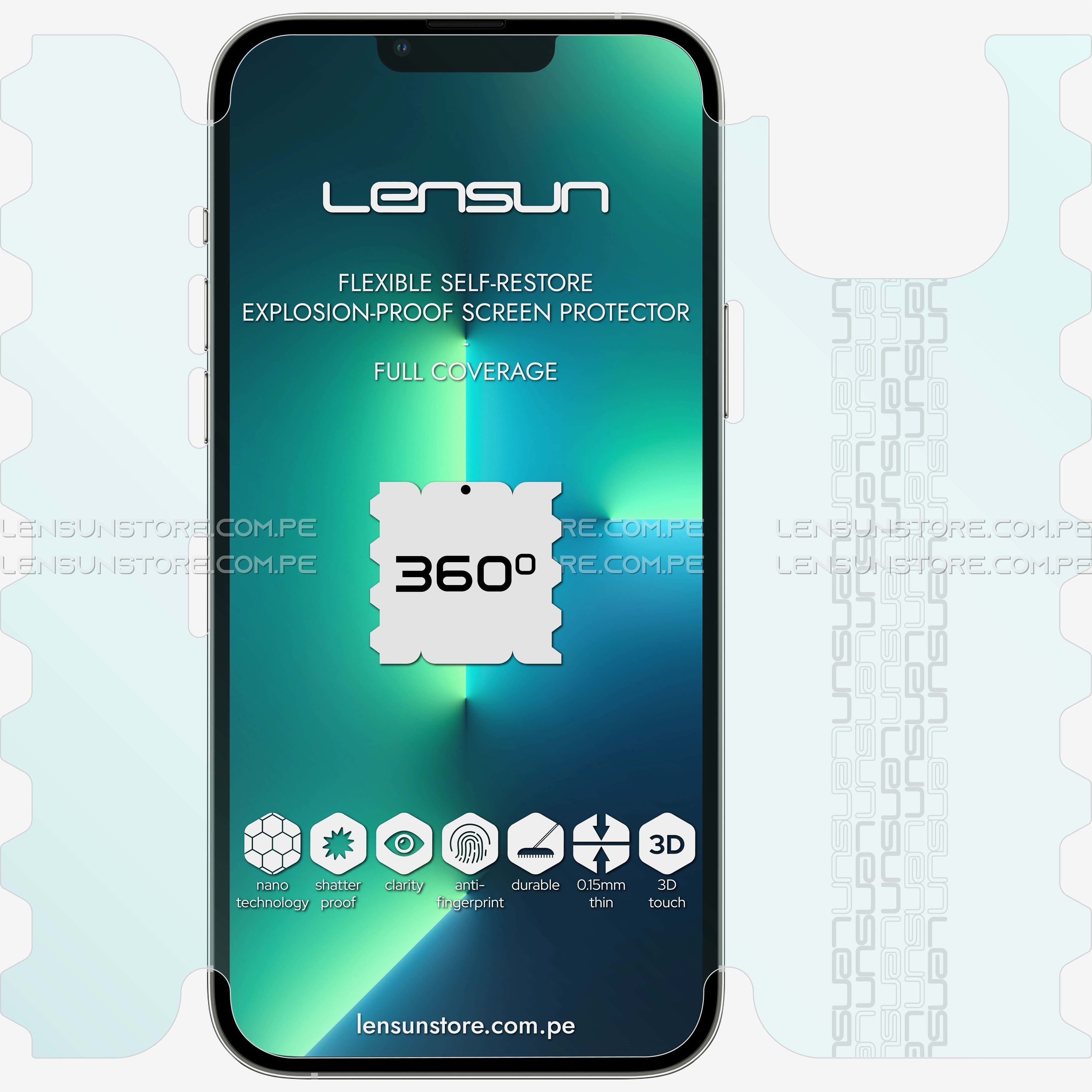 Lensun Protector 360° para iPhone 13 Pro Max