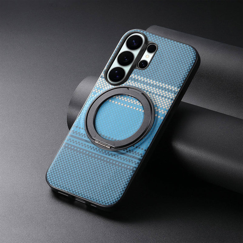 Case Diseño Fibra Con Parante Giratorio Galaxy A56 (Magsafe)