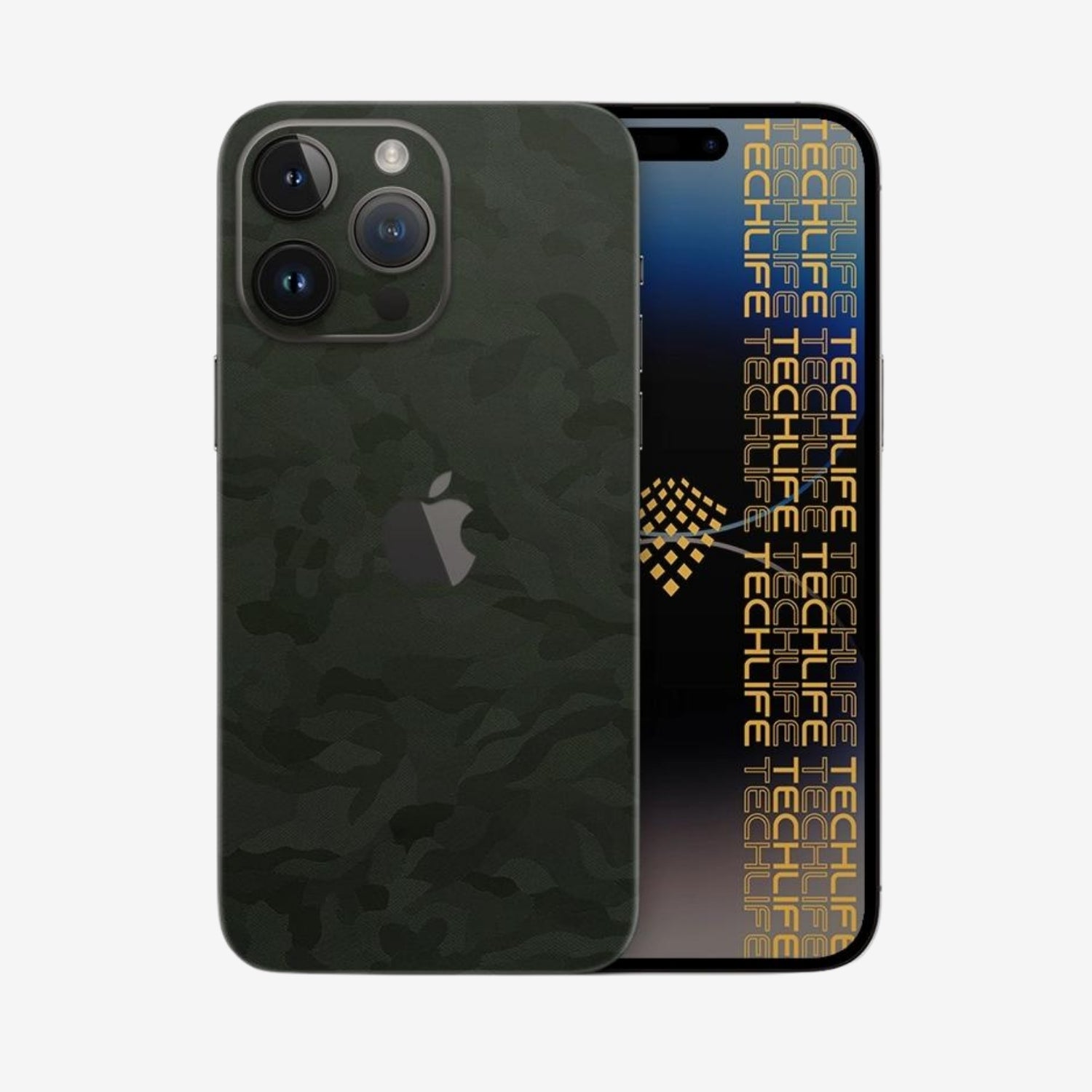 Skin Premium Camuflaje Comando Oscuro iPhone 15 Pro Max
