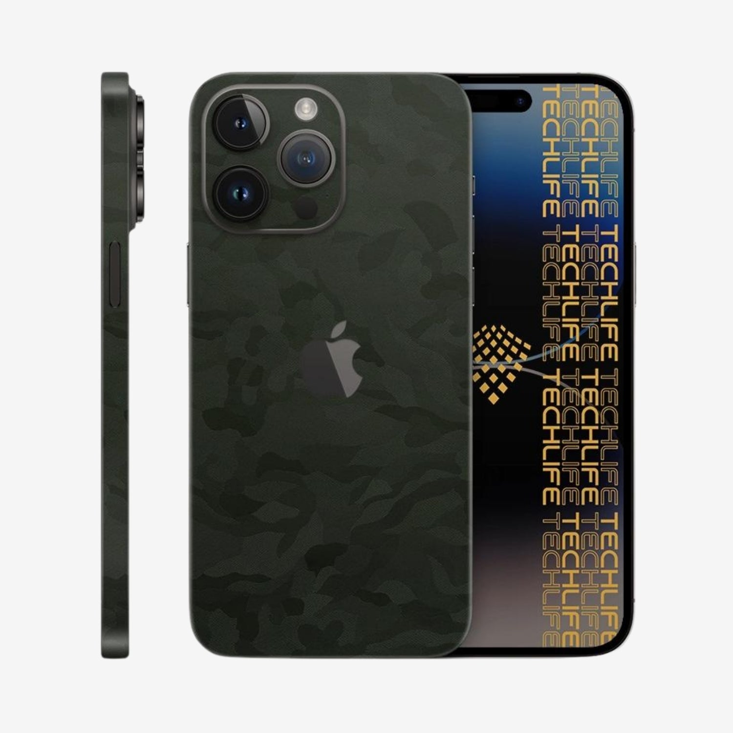 Skin Premium Camuflaje Comando Oscuro iPhone 15 Pro Max
