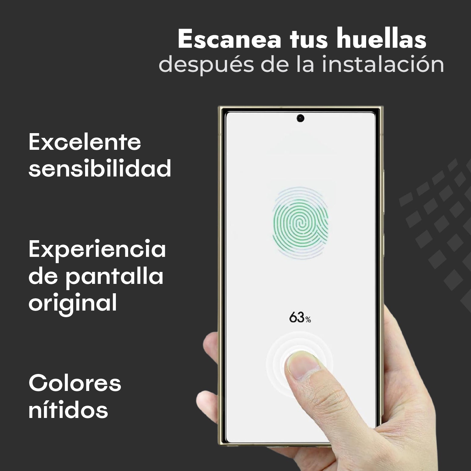 Protector de Pantalla + Vidrio Templado 9H - Galaxy S24 Ultra ( 2 UND )