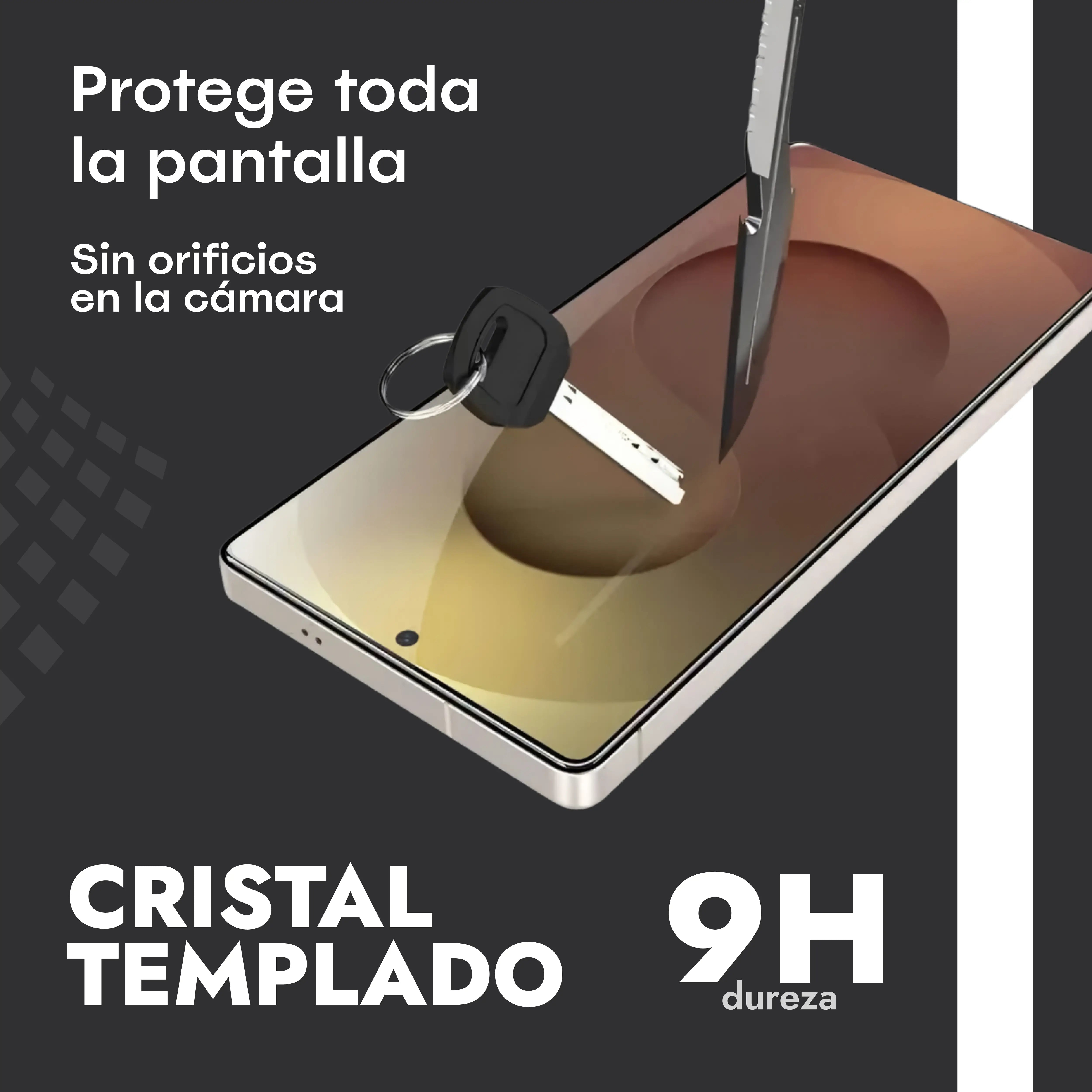 Protector de Pantalla + Vidrio Templado 9H - Galaxy S25 Ultra ( 1 UND )