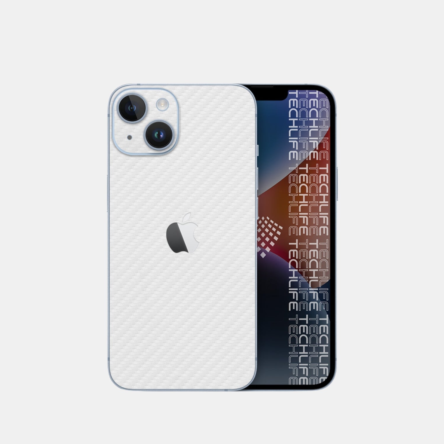 Skin Silver Fibra Carbono iPhone 15