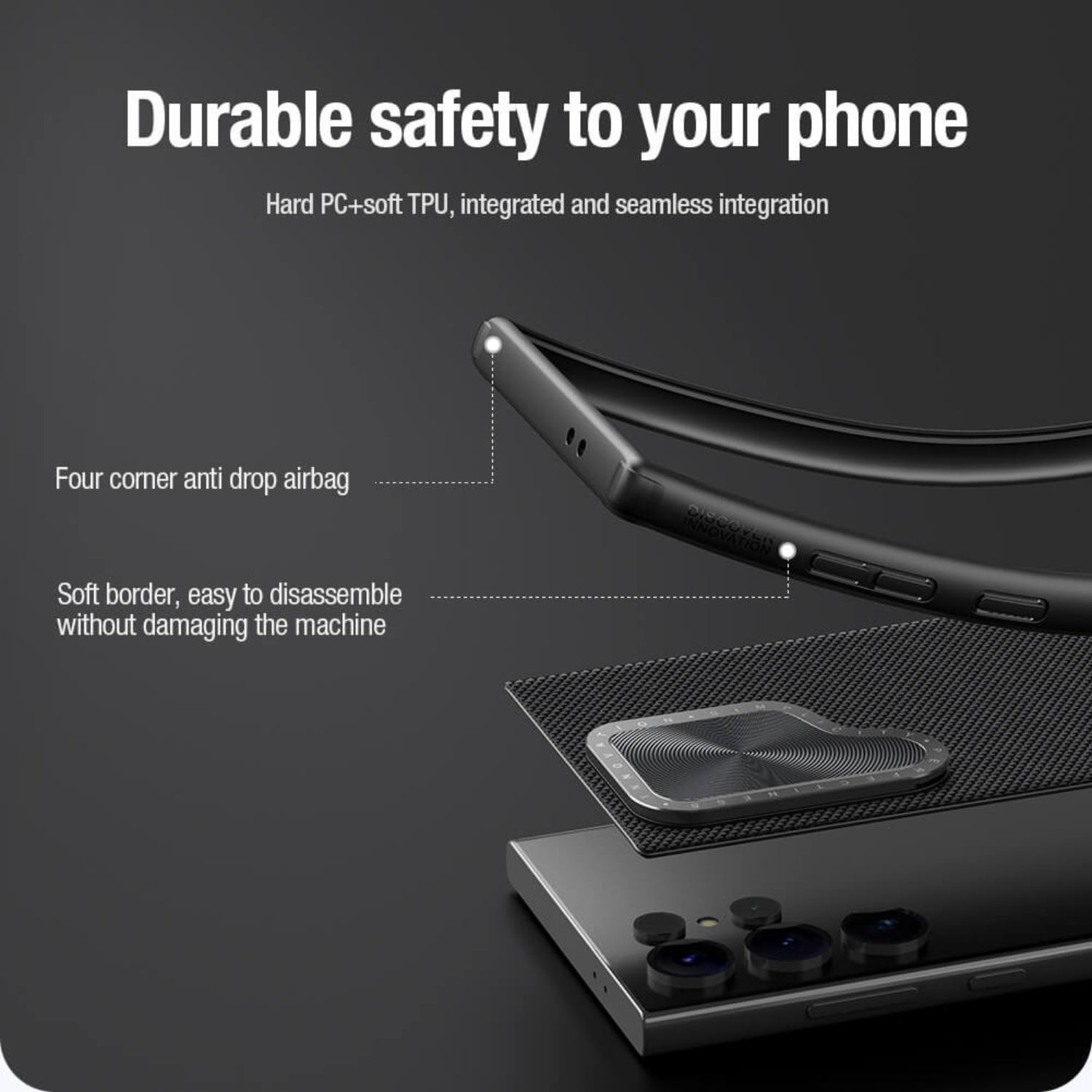 Case Nillkin Textured Drop Stand - Glalaxy S24 Ultra