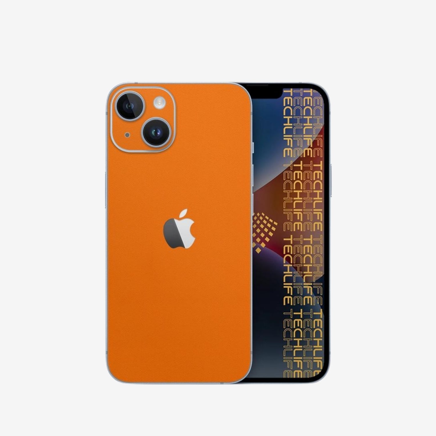 Skin Premium Alcantara anaranjado iPhone 13 Mini