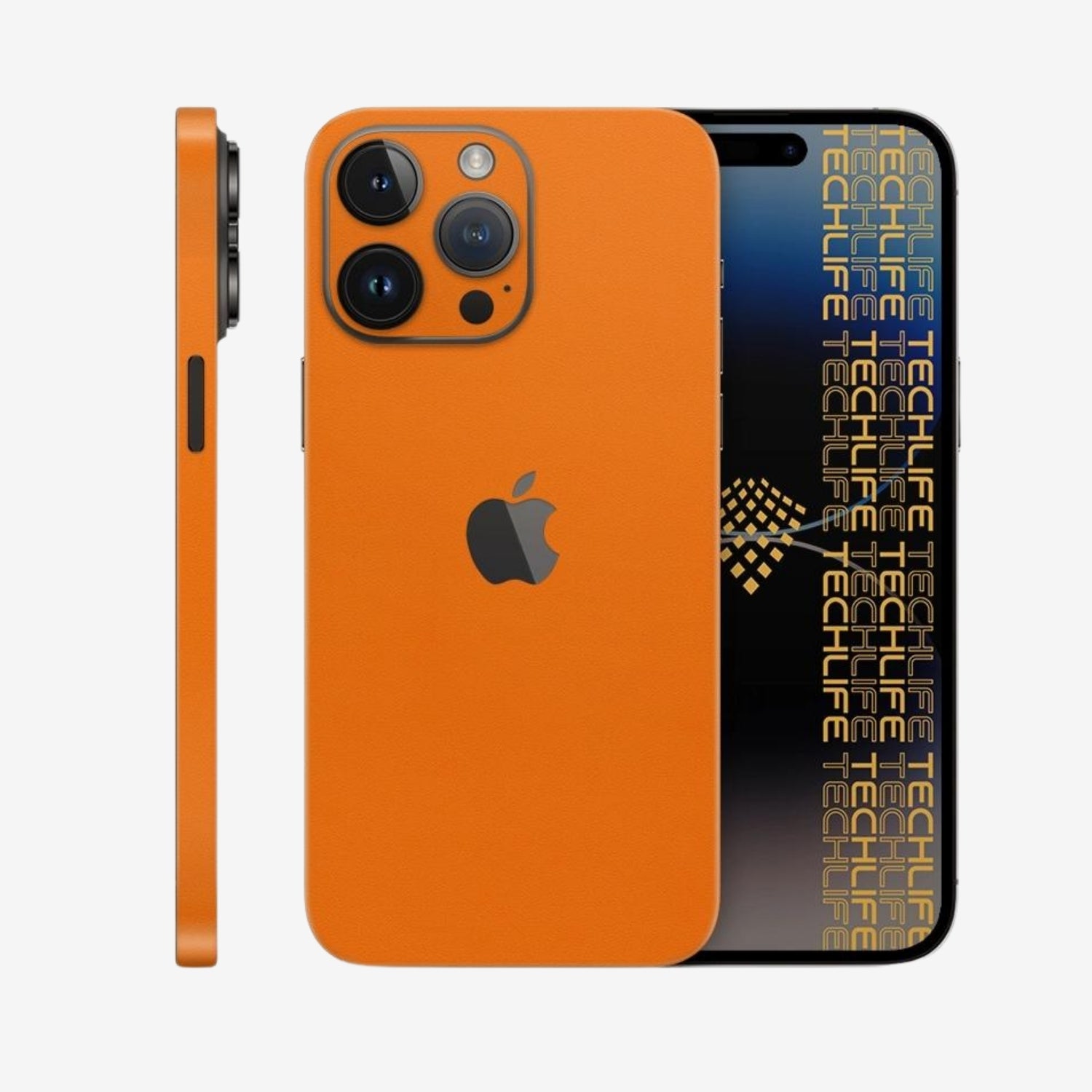 Skin Premium Alcantara anaranjado iPhone 15 Pro Max