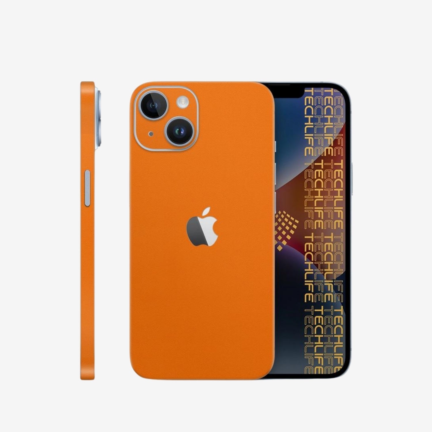 Skin Premium Alcantara anaranjado iPhone 14 Plus