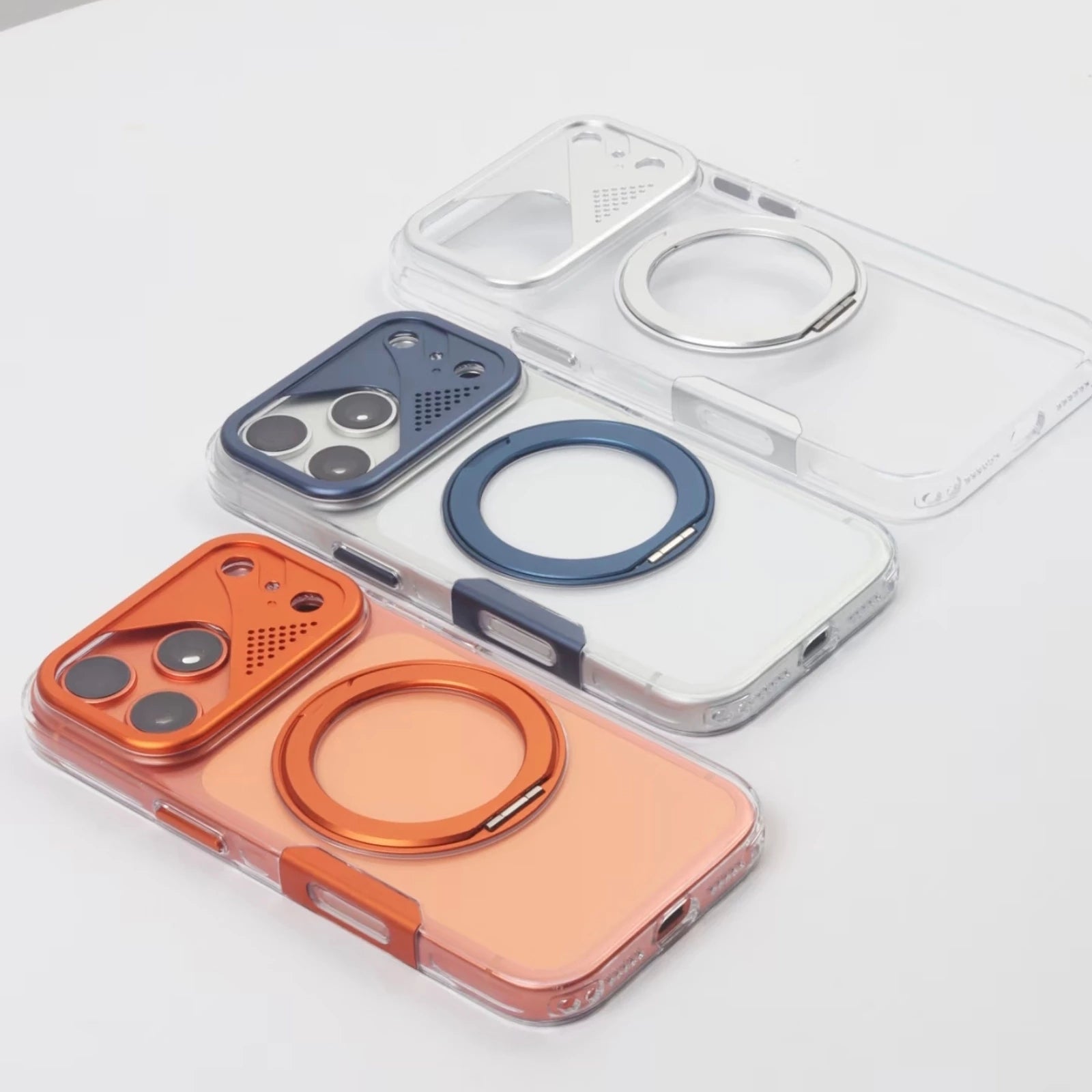 Case Trasnparente Zero Yellow Stand  iPhone 17 Pro Max (Magsafe)