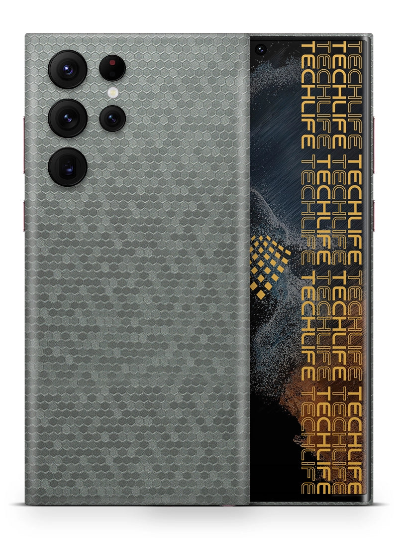 Skin Premium Panal de Abeja Titanium 3D Samsung Galaxy S22 Ultra