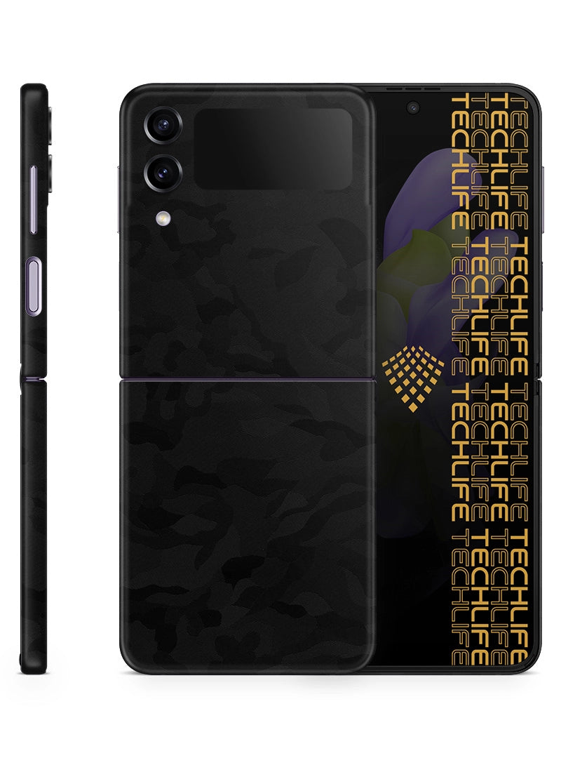 Skin Premium Camuflaje Espectro Negro Samsung Galaxy Z Flip 4