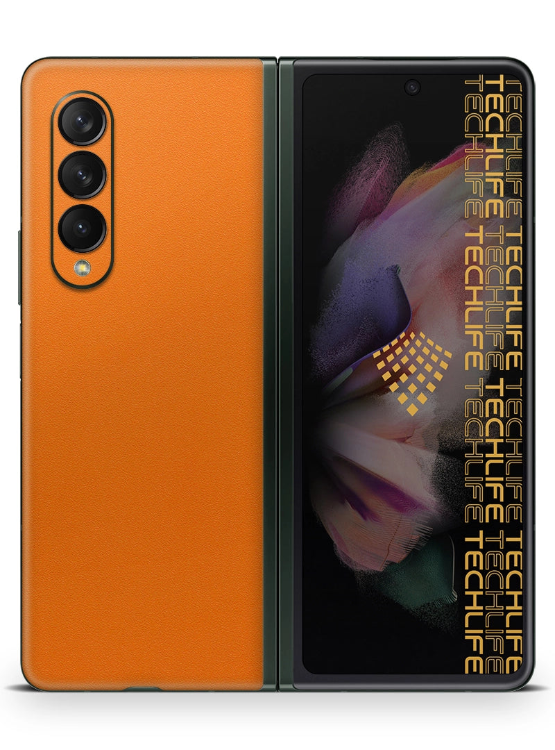 Skin Premium Alcantara anaranjado Samsung Galaxy Z Fold 3