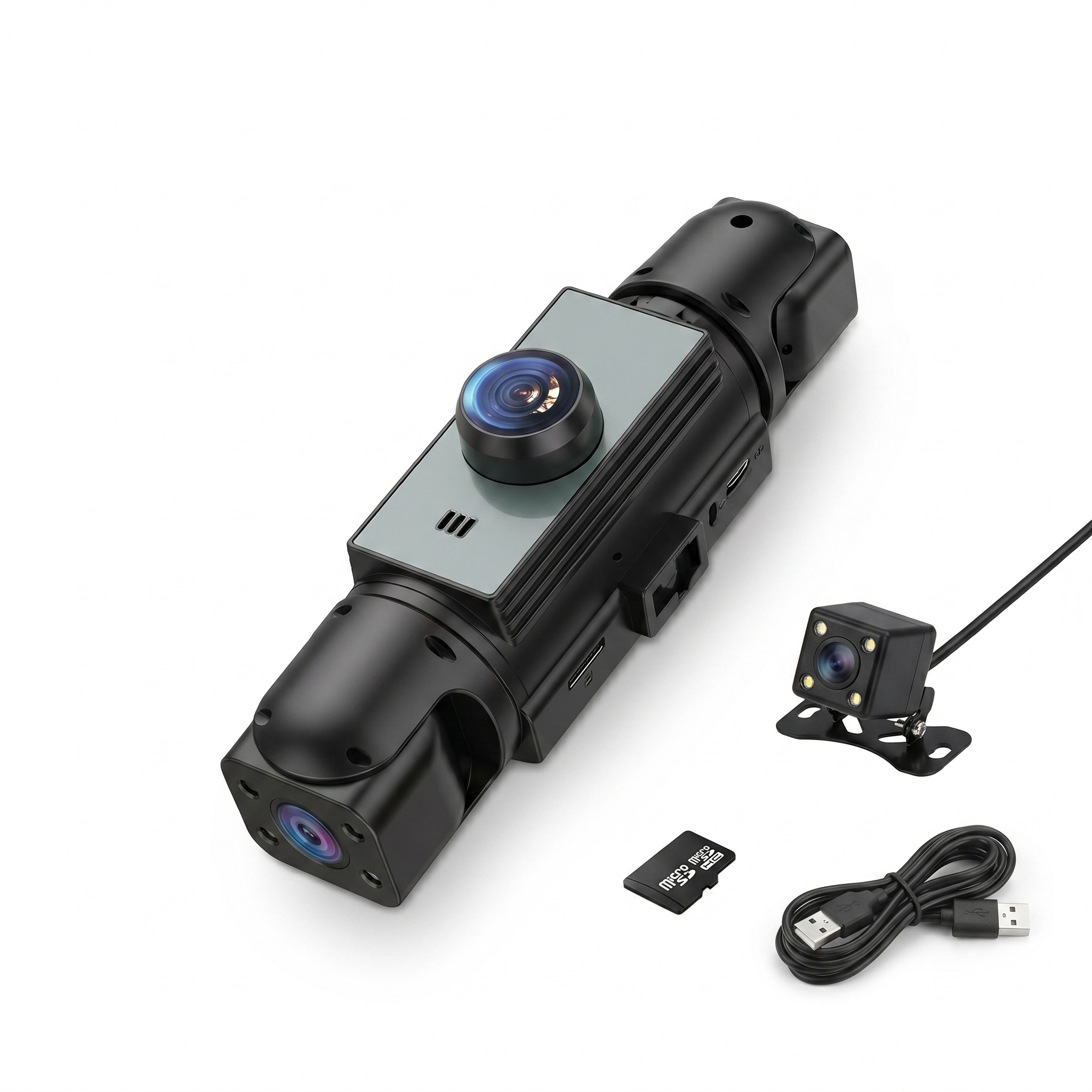 Camara para Auto DashCam 4 Cámaras WIFI 1080p 360º +
