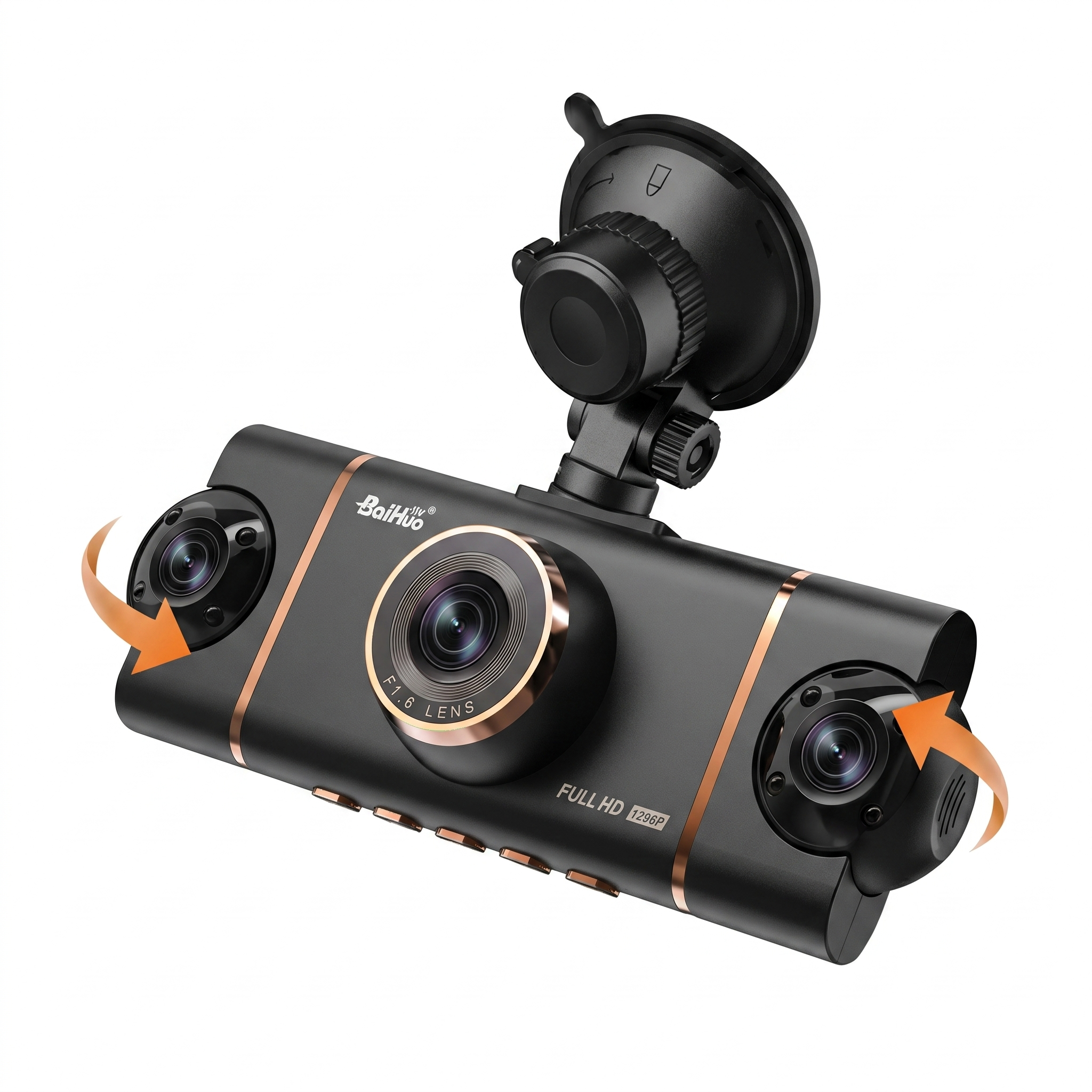 Camara para Auto DashCam 4 Cámaras WIFI 4K 360º + App + SD 32GB
