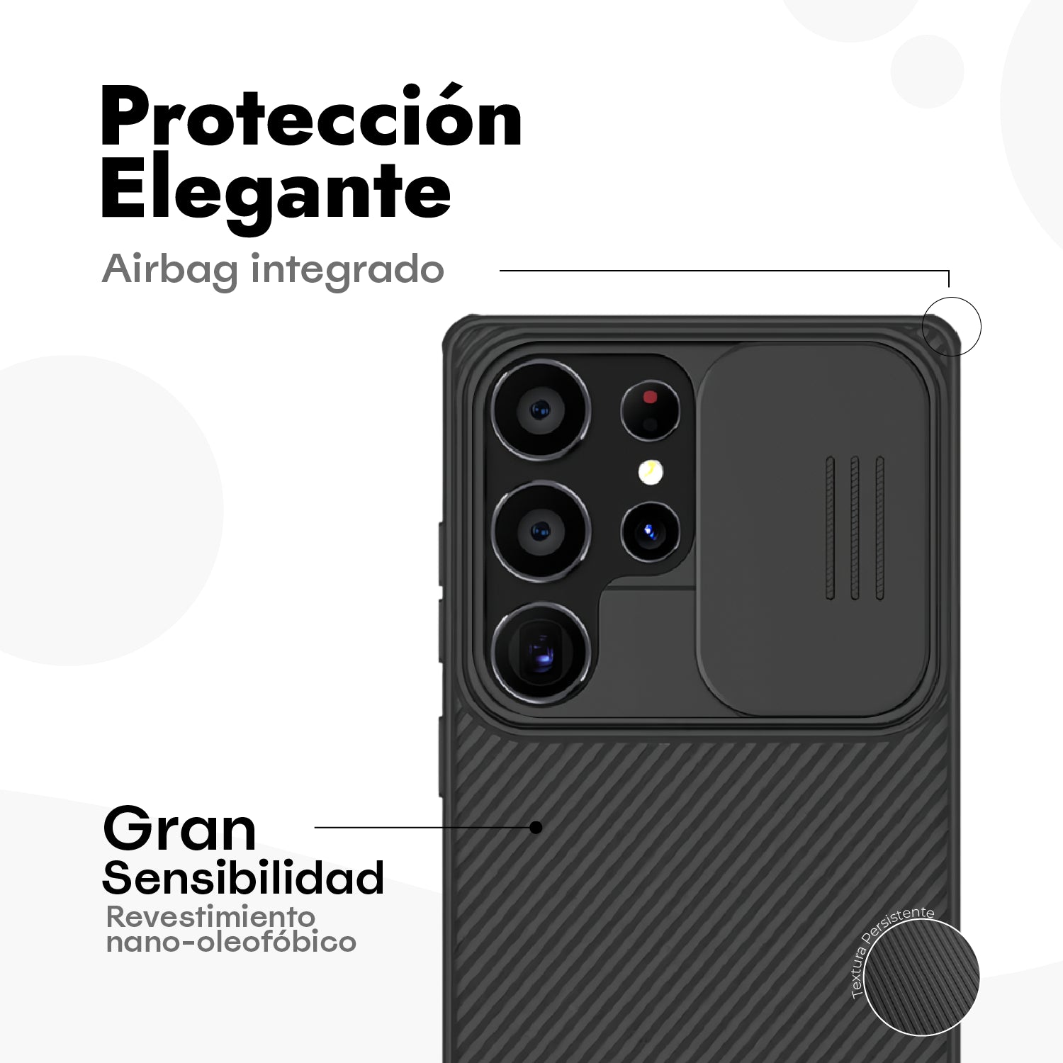 Case CamShield Pro + Vidrio Templado HD - Galaxy S25 Ultra