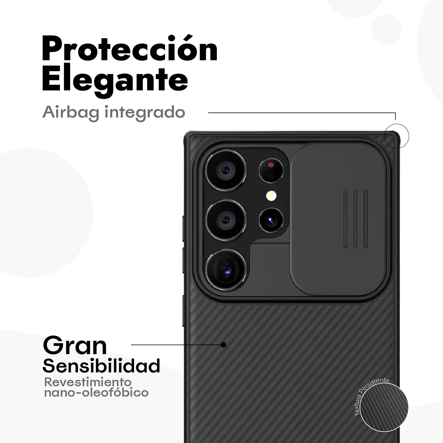 Case CamShield Pro + Vidrio Templado HD - Galaxy S24 Ultra