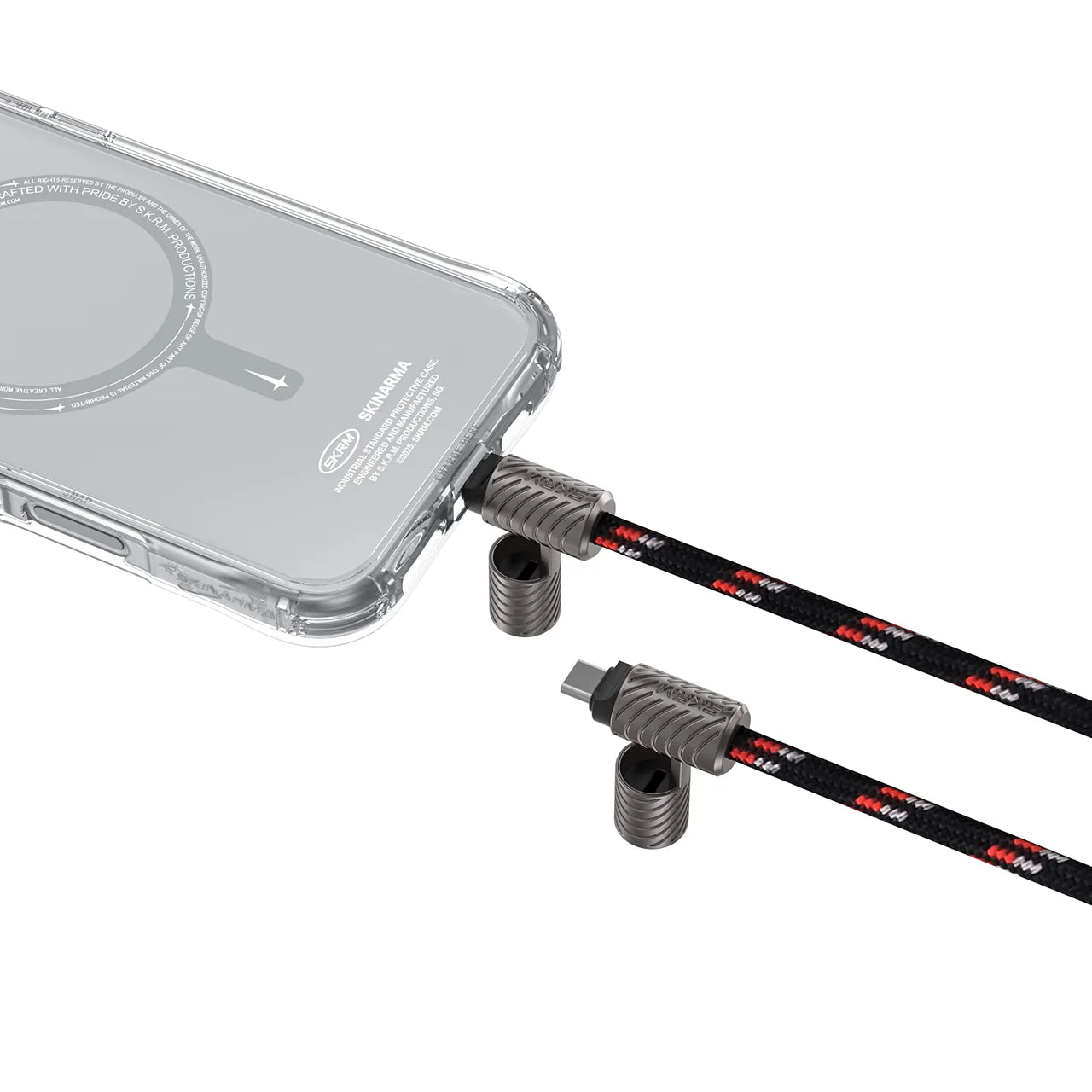 Correa Lanyard Cargador 2 en 1 con Cable USB-C