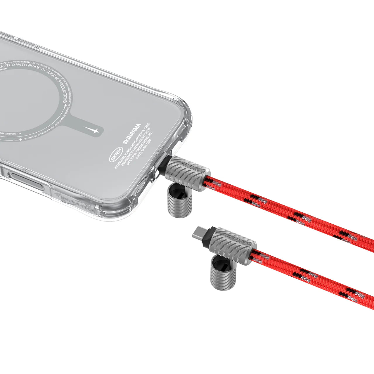Correa Lanyard Cargador 2 en 1 con Cable USB-C