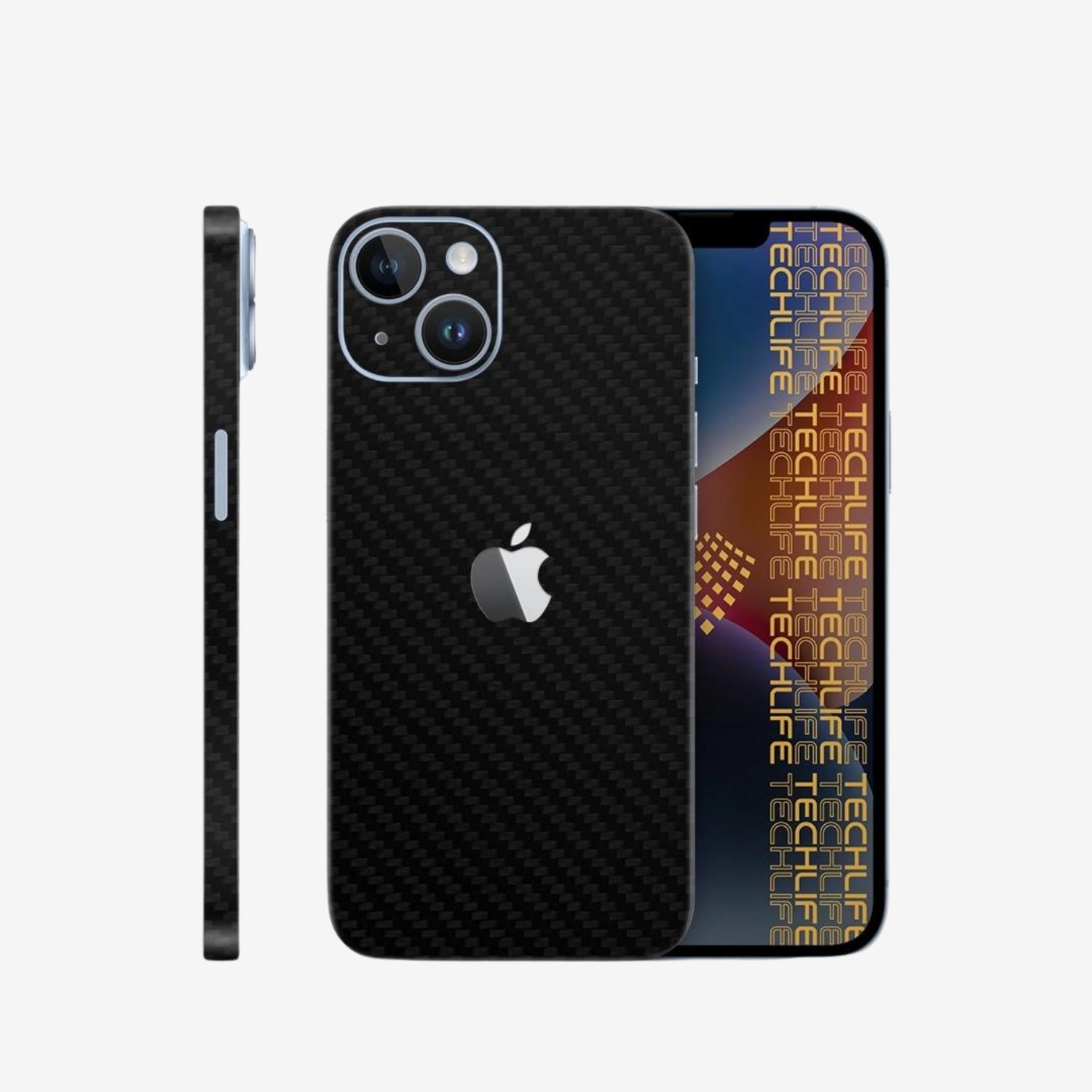 Skin  Black 3D Carbon para iPhone 13 mini