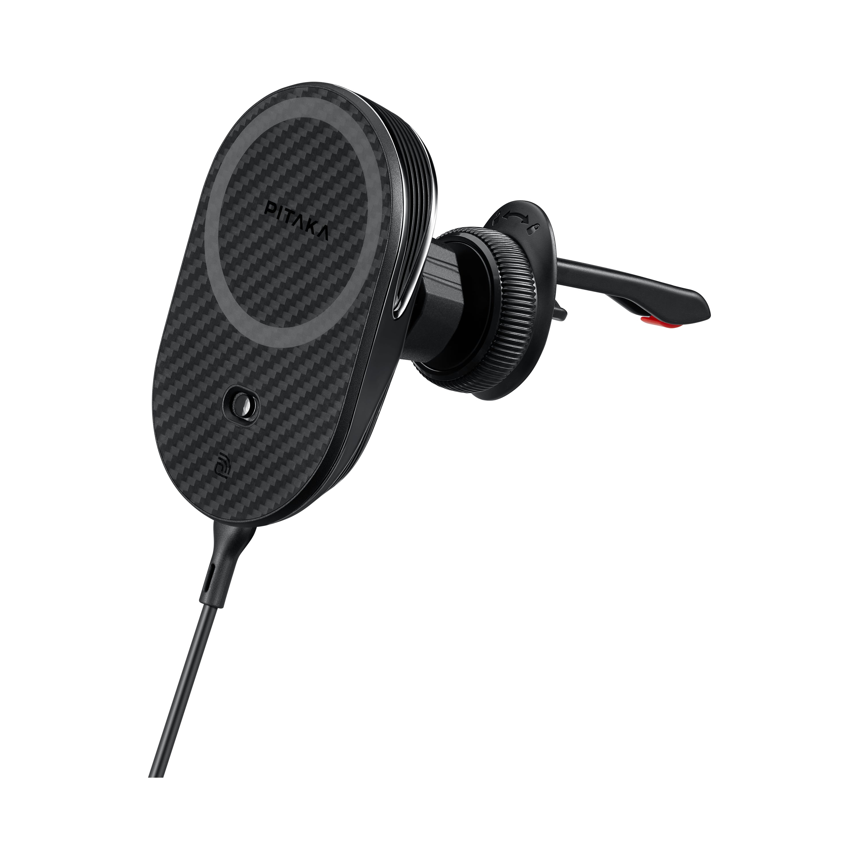 Cargador Inalámbrico de Auto Pitaka MagEZ Car Mount Pro 2 Qi2