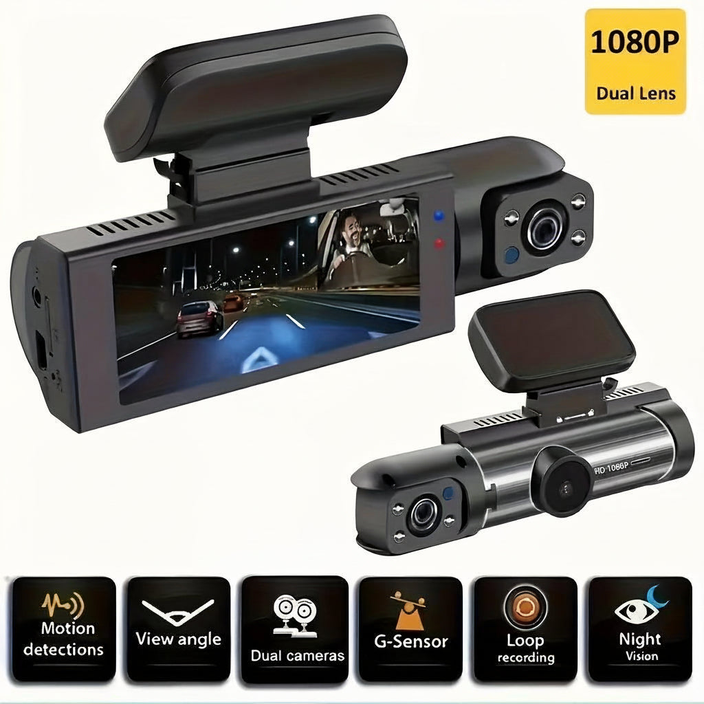 Camara para Auto DashCam 3 Cámaras WIFI 1080p 360º