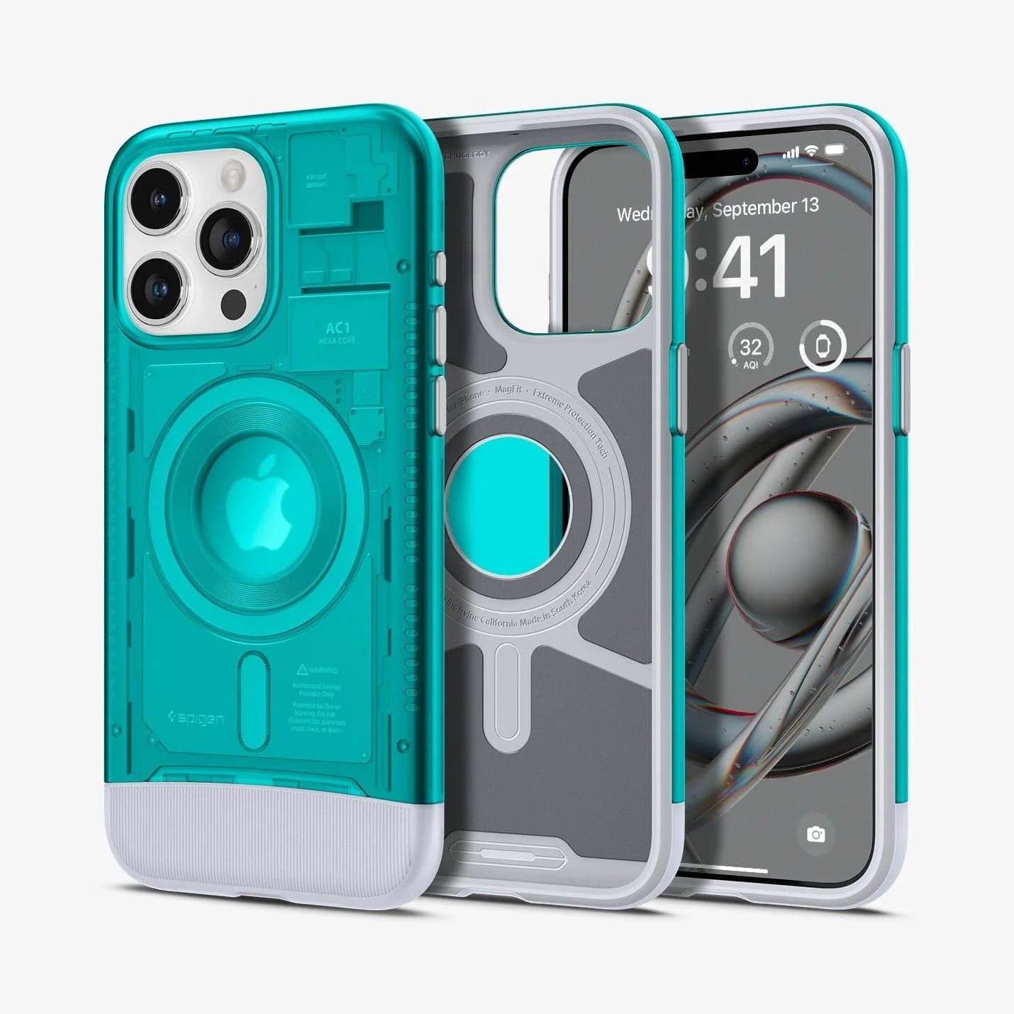 Case Spigen Classic C1 iPhone 15 Pro  | Magfit