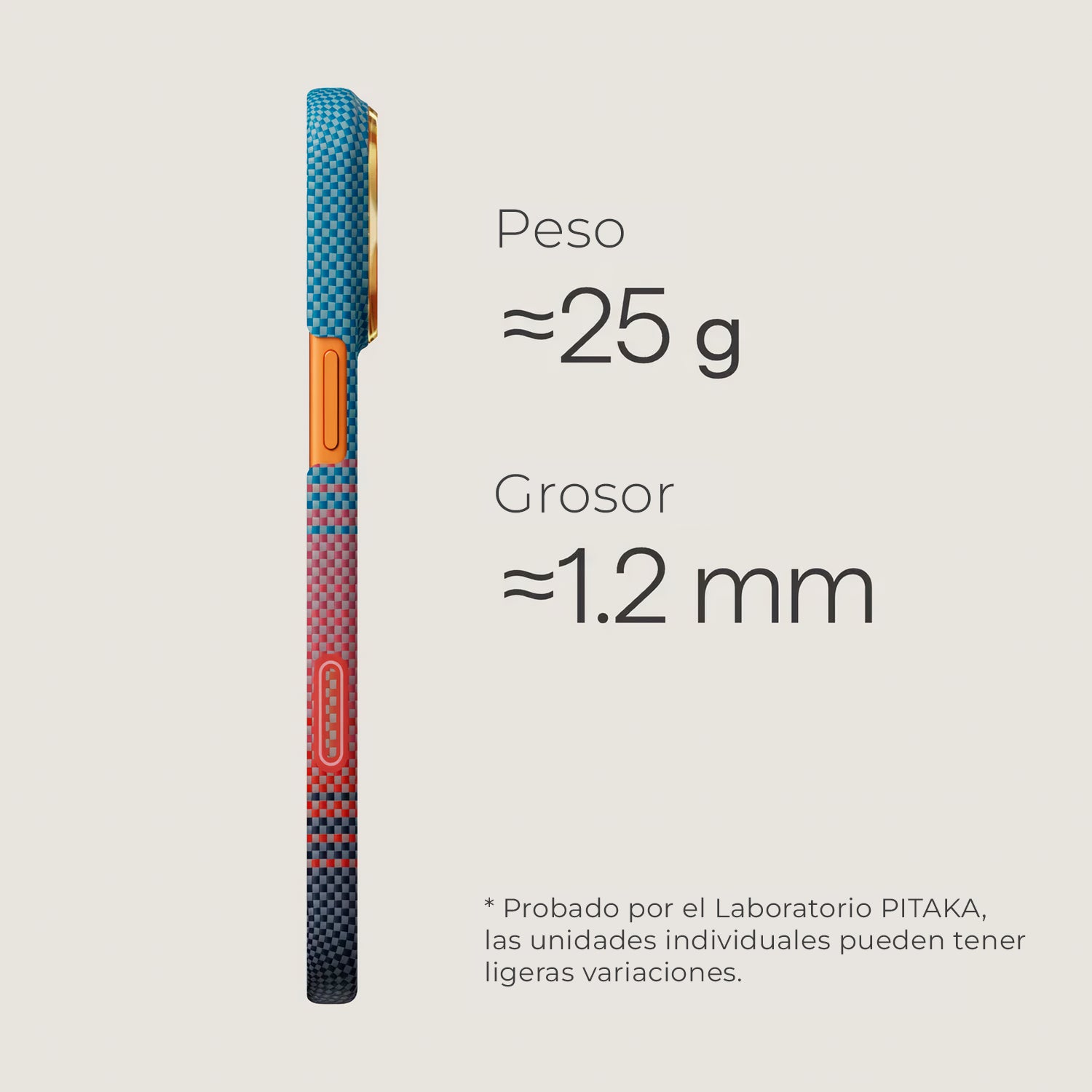 Case Pitaka Aramid Edge para iPhone 17 Pro - California Sunset 2.0 Dream 01 (PitaTap™)