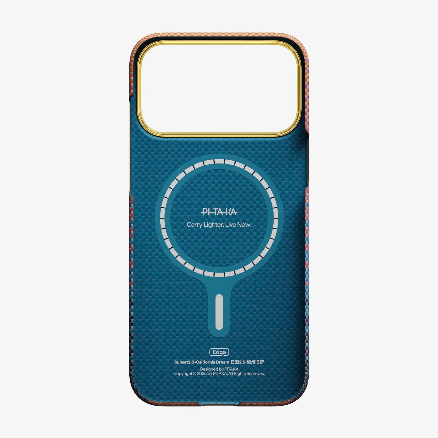 Case Pitaka Aramid Edge para iPhone 17 Pro - California Sunset 2.0 Dream 05 (PitaTap™)