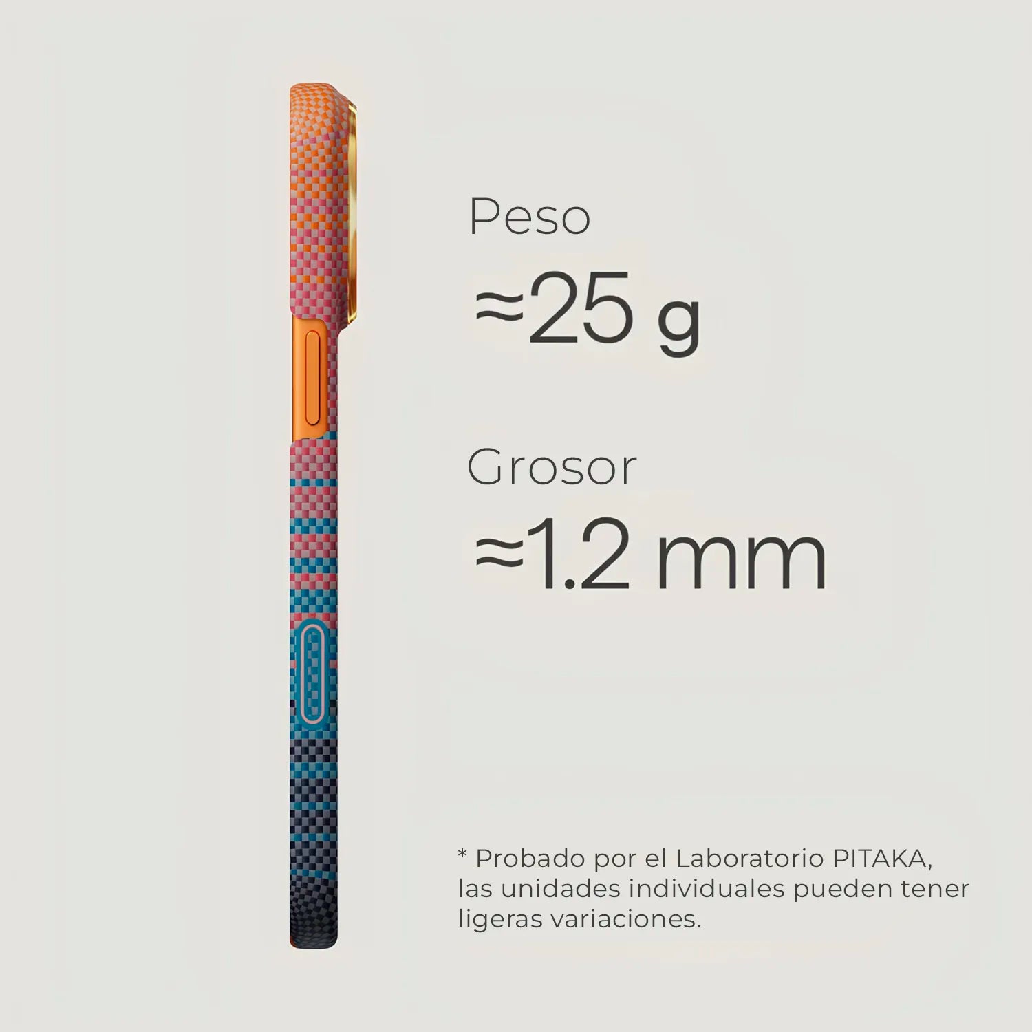 Case Pitaka Aramid Edge para iPhone 17 Pro - California Sunset 2.0 Dream 05 (PitaTap™)