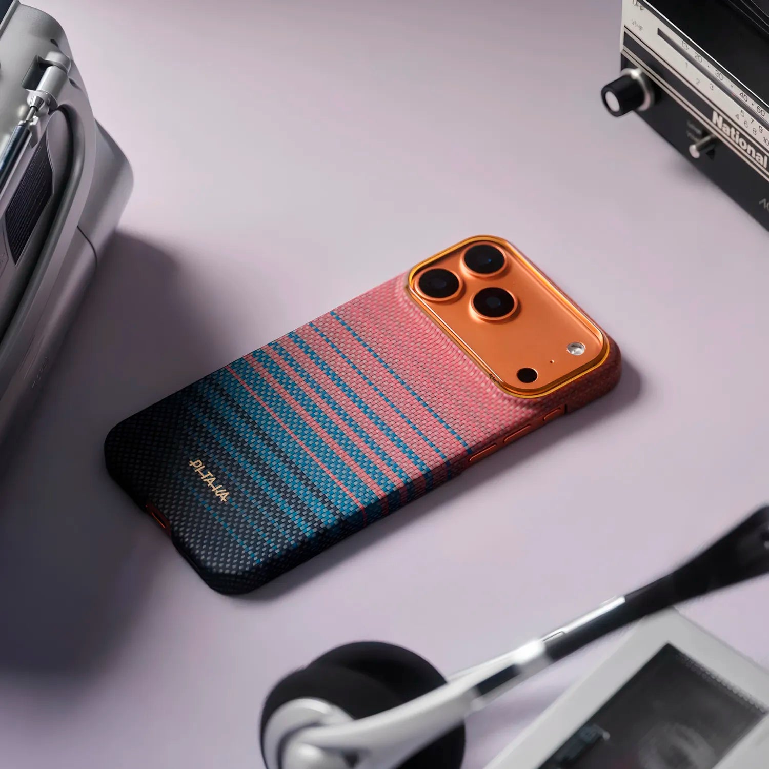 Case Pitaka Aramid Edge para iPhone 17 Pro - California Sunset 2.0 Dream 05 (PitaTap™)