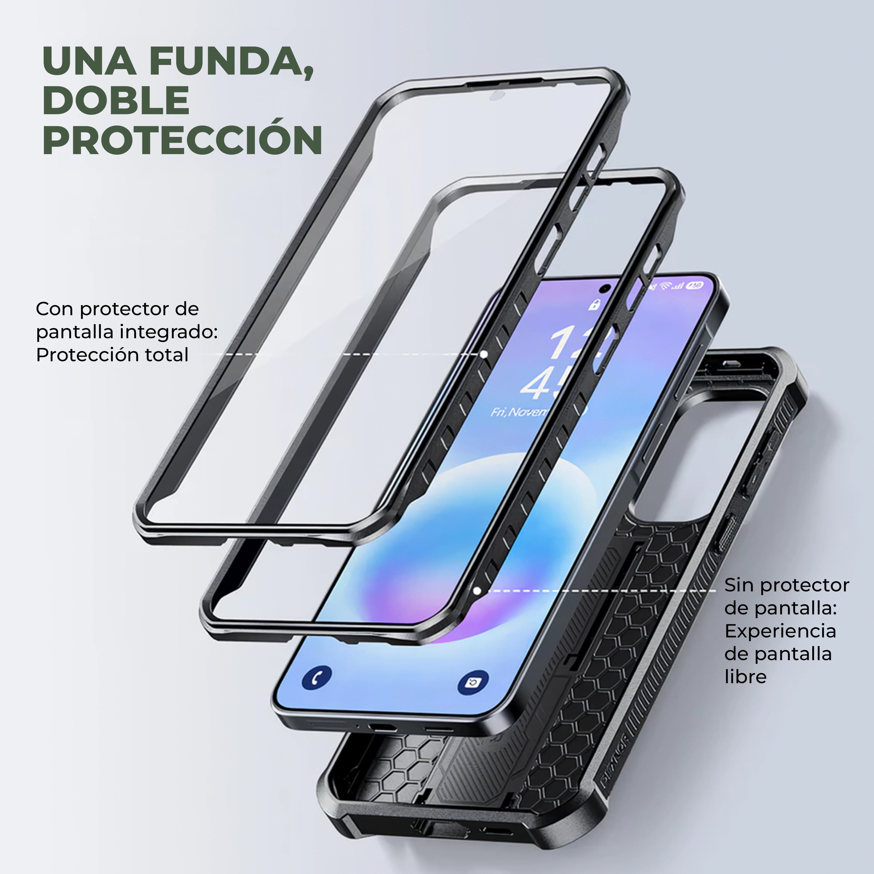 Case Dexnor Armor 360° - Galaxy A57 (con Mica)