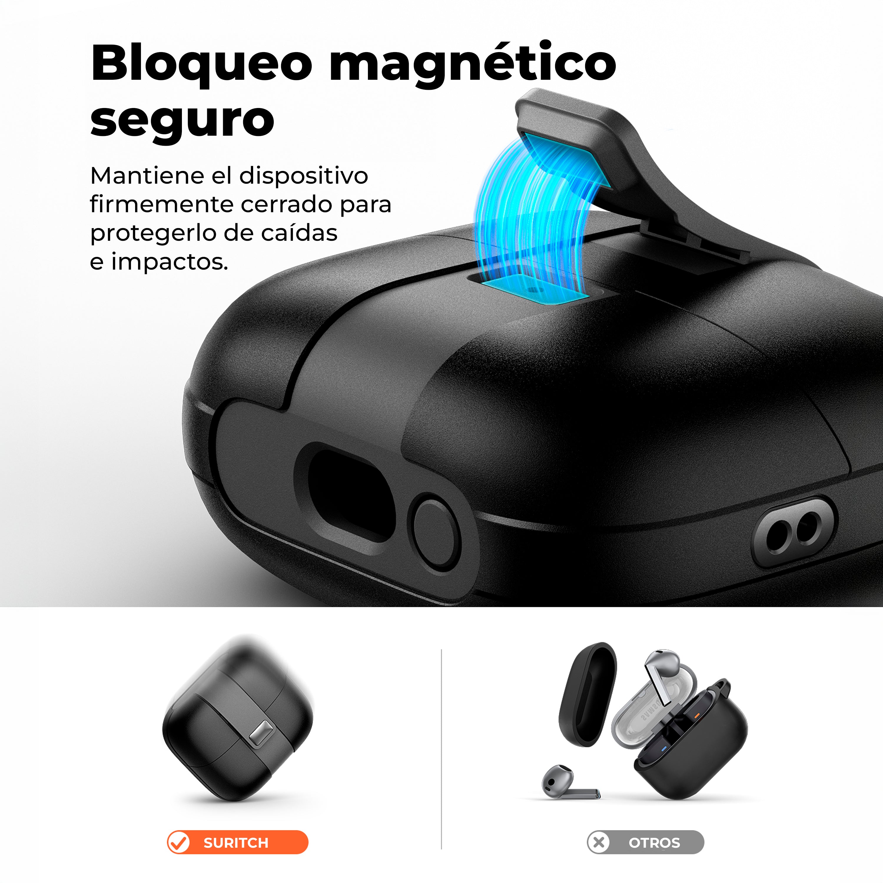 Case Suritch Lanyard + Kit de Limpieza - Galaxy Buds 3