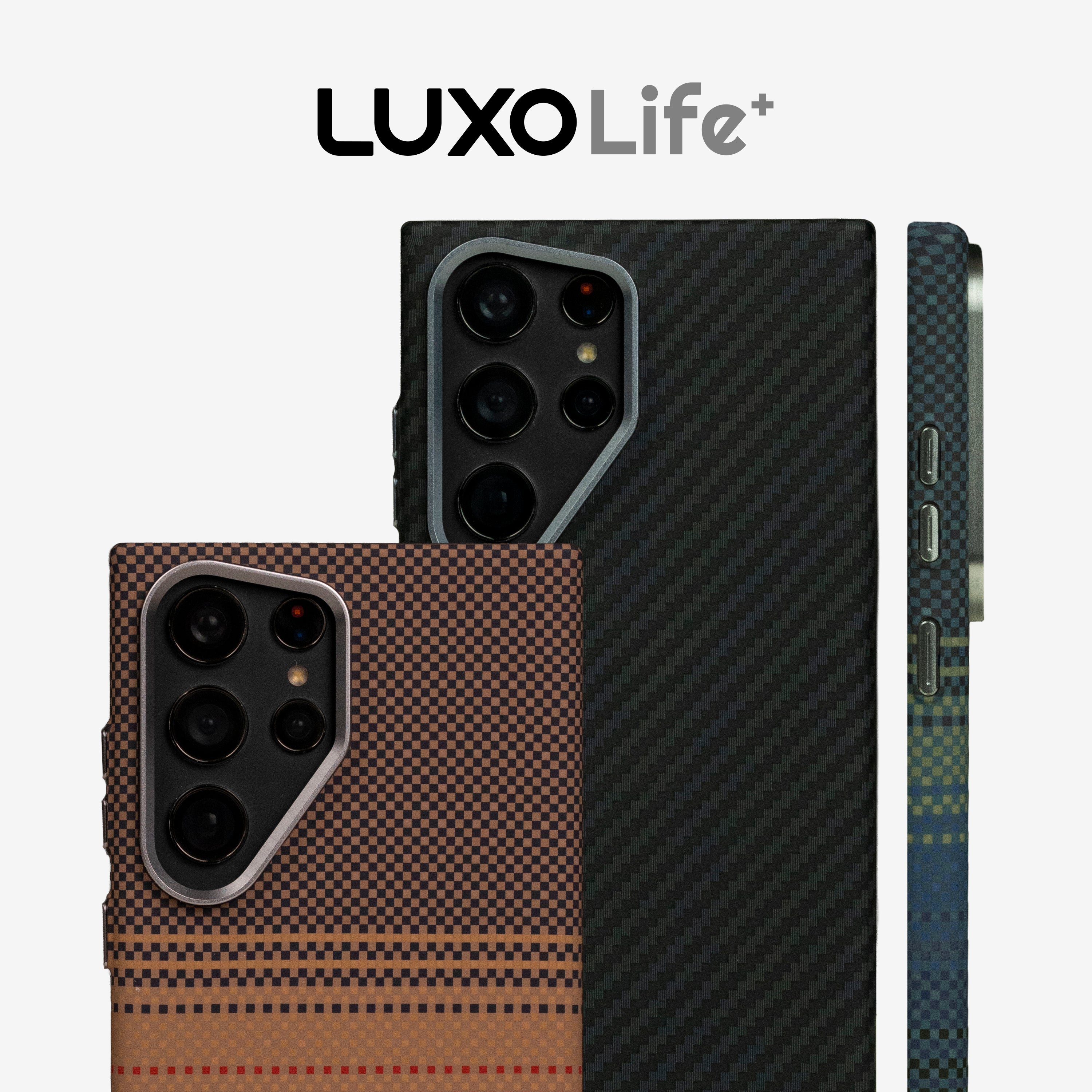 Case Ultra Delgado con Diseño Fibra de Carbono para Galaxy S23 Ultra