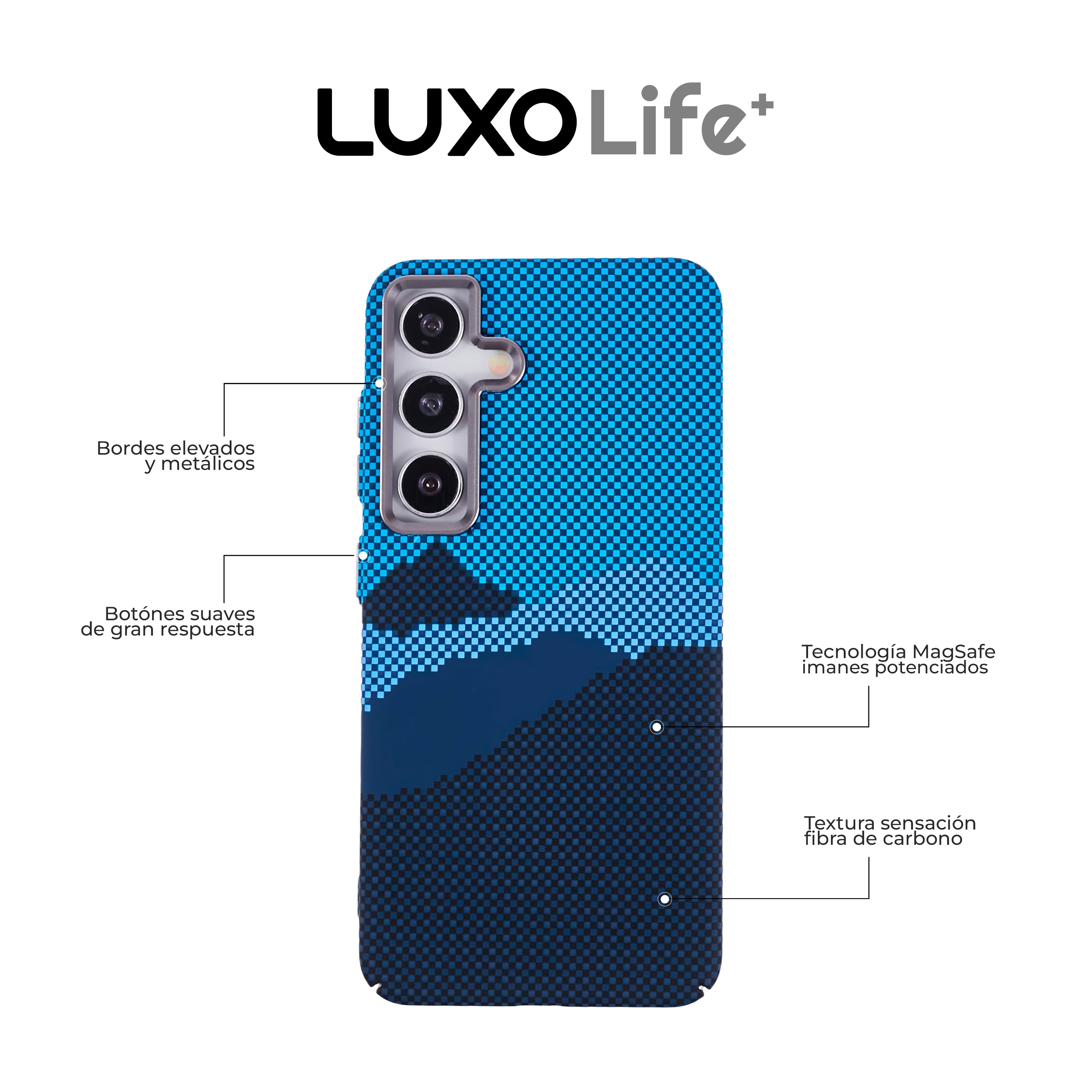Case Ultra Delgado con Diseño Fibra de Carbono para Galaxy S24 Plus
