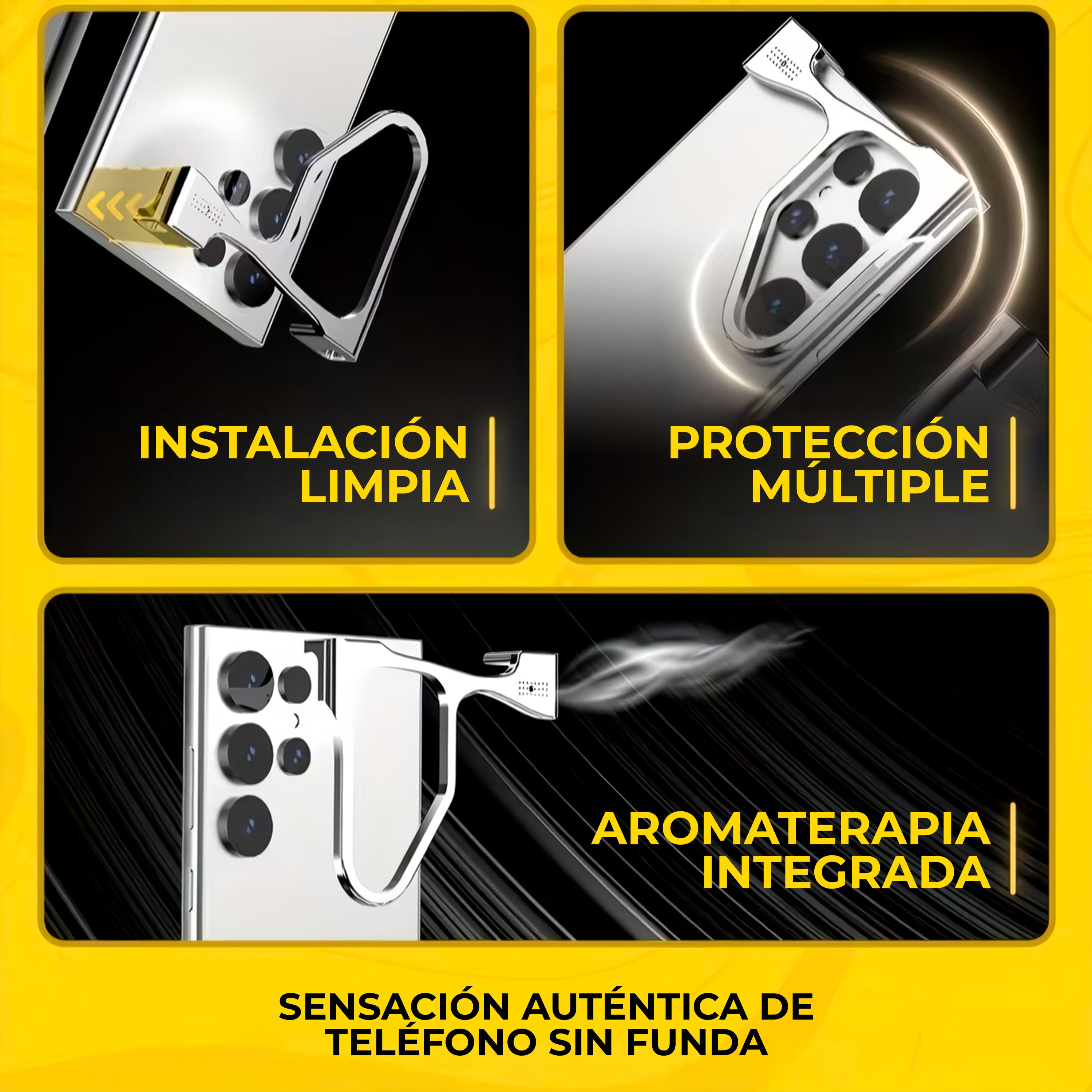 Case Ultra Metal Air  Shock 5.0 + RingZ Stand - Galaxy S25 Ultra