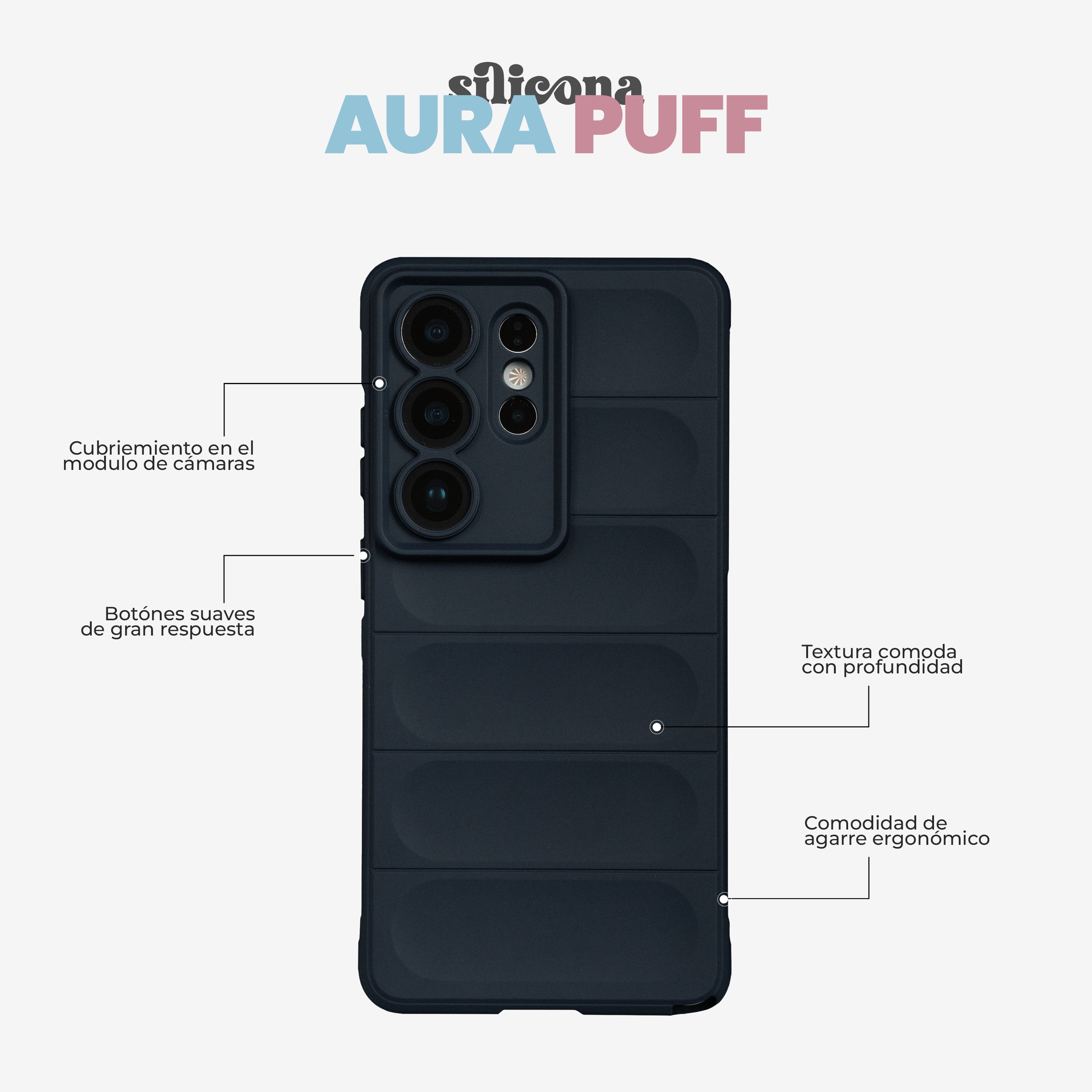Case Silicona Aura Puff - Galaxy S26 Ultra