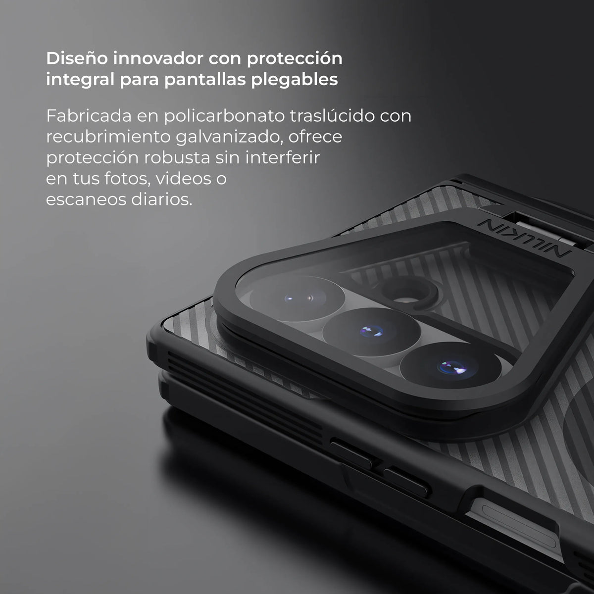 Case Nillkin Lens Guard CamShield Pro - Galaxy Z Fold 8 Ultra ( Incluye Lápiz )(Smoke)