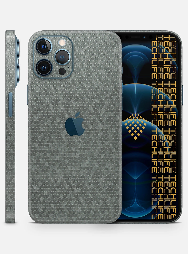 Skin Premium Titanium 3D Honeycomb para iPhone 12 Pro Max