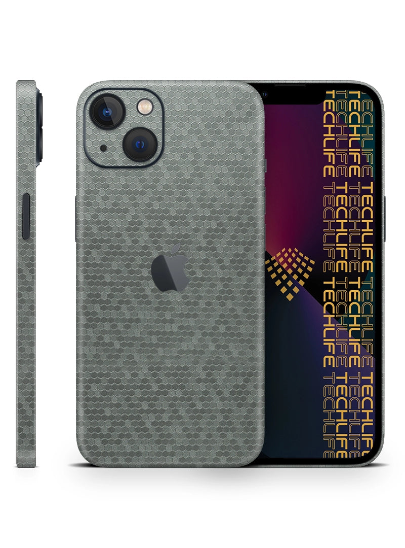 Skin Premium Titanium 3D Honeycomb para iPhone 13 mini