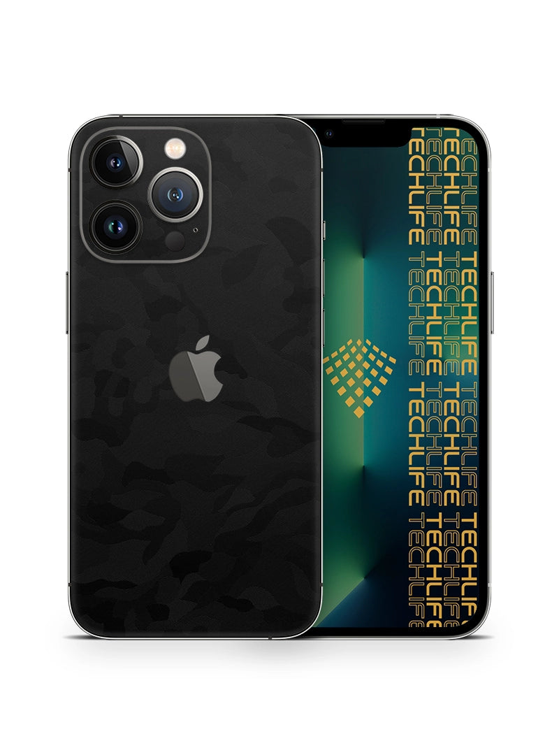 Skin Premium Camuflaje Espectro Negro iPhone 13 Pro