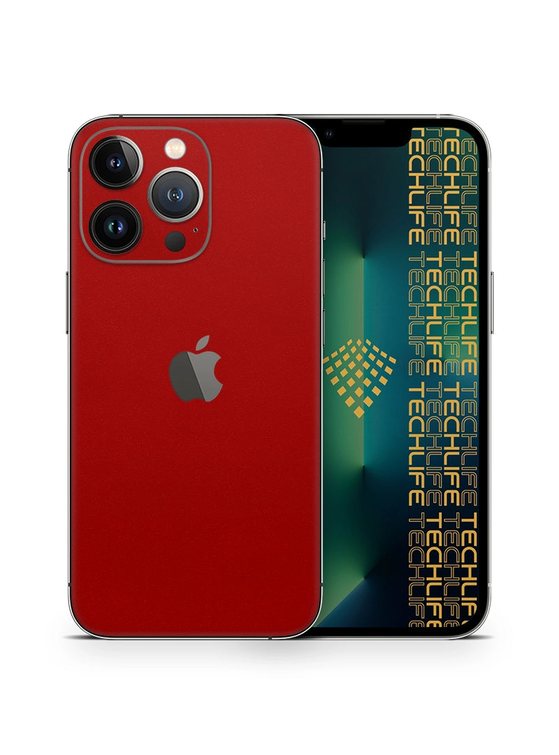 Skin Premium Alcantara Rojo iPhone 13 Pro