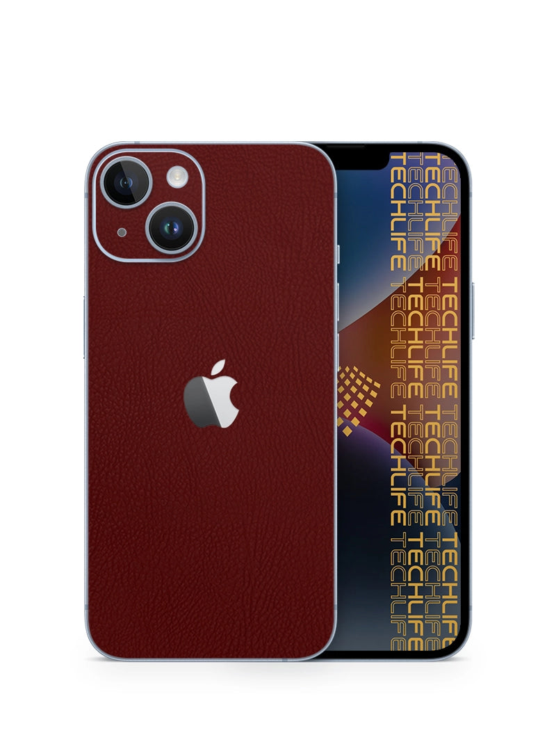 Skin Premium Cuero Merlot iPhone 14