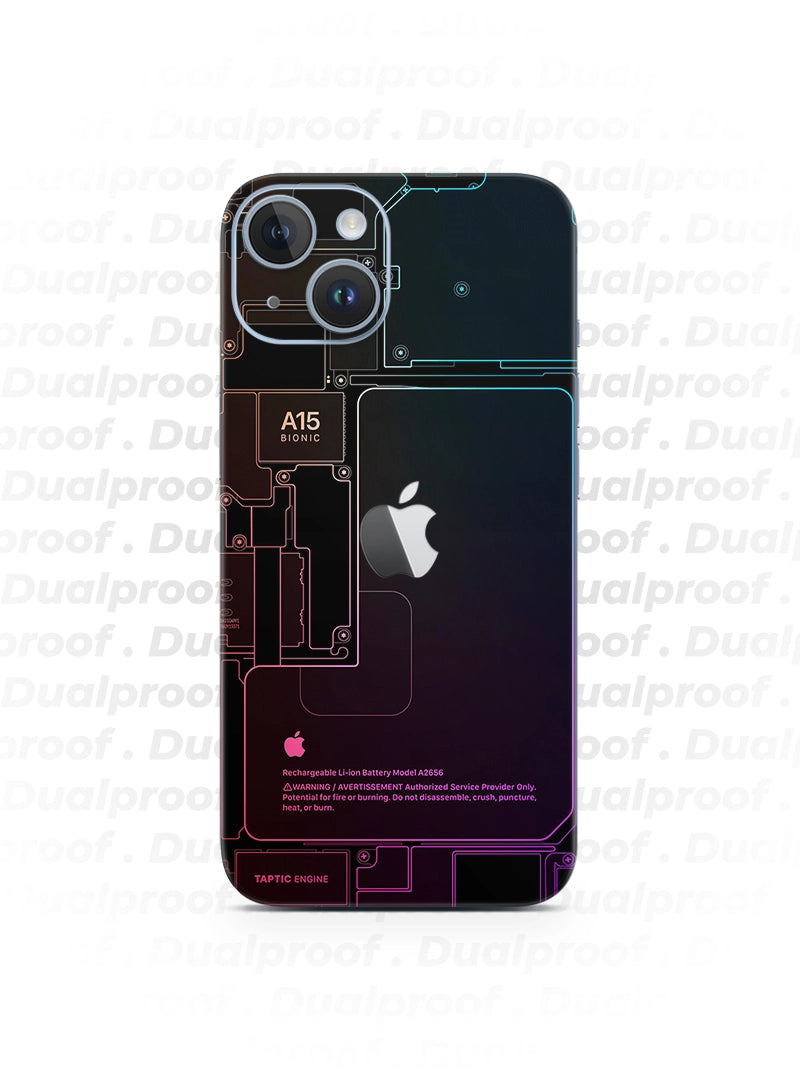 Case Antishock Dualproof iPhone 14 - Fantasma de Colores