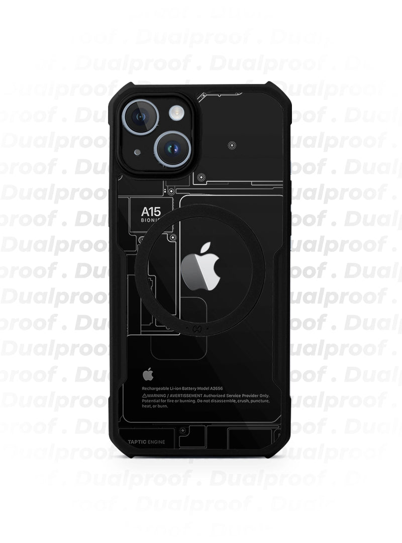Case Antishock Dualproof iPhone 14 - Fantasma Oscuro