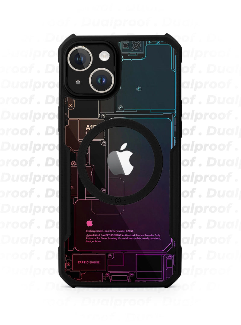 Case Antishock Dualproof iPhone 14 Plus - Fantasma de Colores