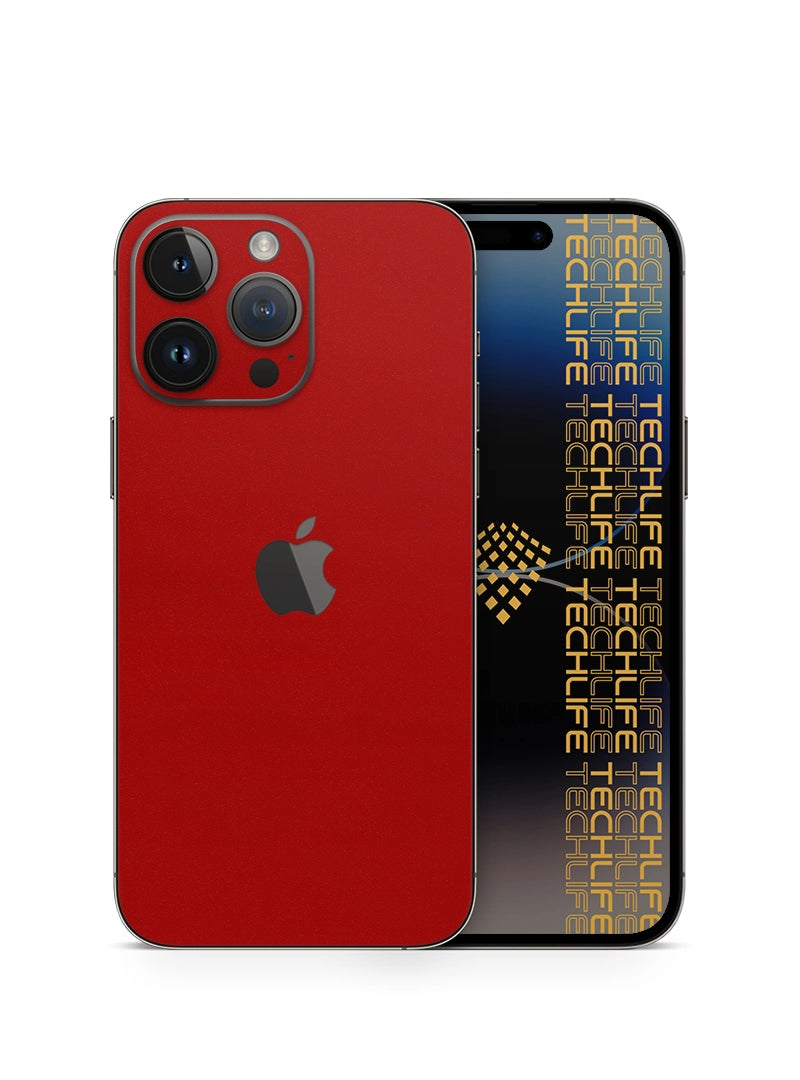 Skin Premium Alcantara Rojo iPhone 14 Pro