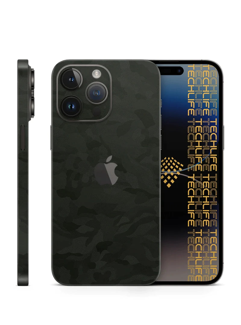 Skin Premium Camuflaje Comando Oscuro iPhone 15 Pro