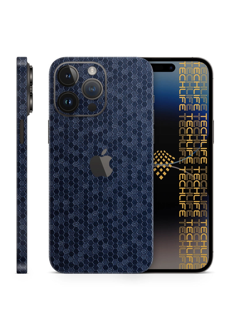 Skin Premium HexaTech Océano Azul iPhone 15 Pro