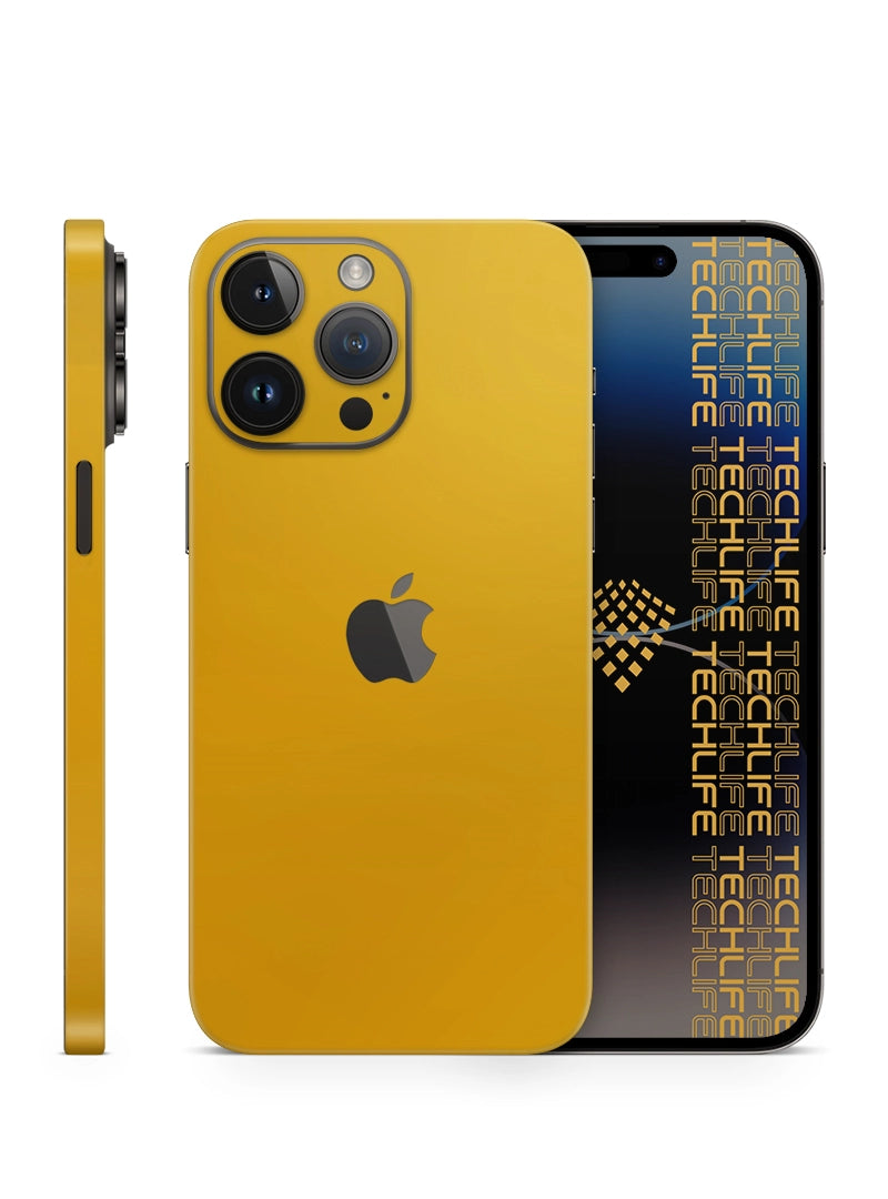 Skin Premium Color Amarillo Brillante iPhone 14 Pro