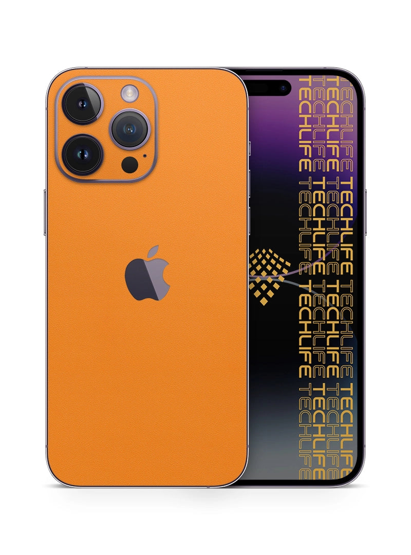 Skin Premium Alcantara anaranjado iPhone 14 Pro Max