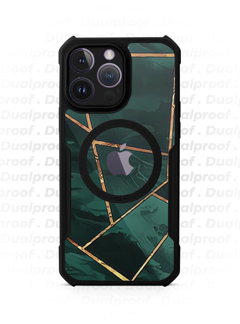 Case Antishock Dualproof  iPhone 14 Pro Max - Escencia Esmeralda